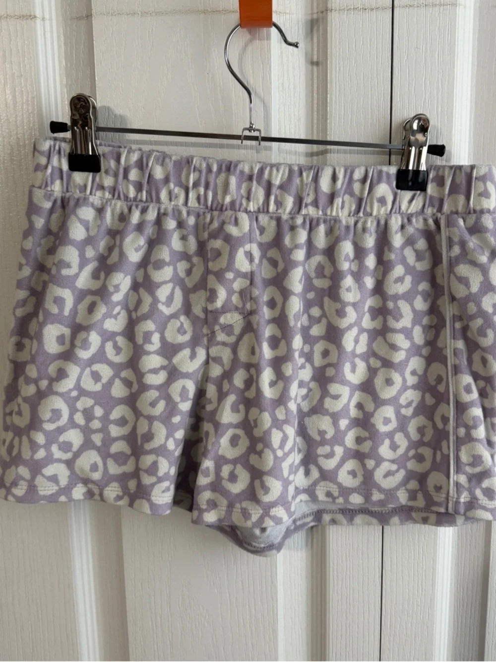 Art Class purple white leopard‎ pajama set size XL 14